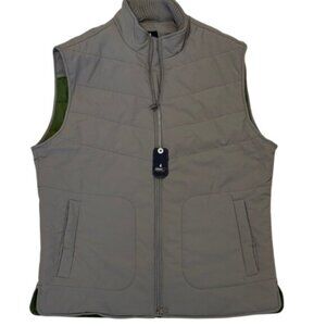 johnnie-O Fairhaven Quilted Vest Fossil Men’s M Golf Lightweight